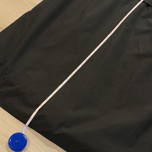 Black Double-Breasted Fleece-Lined Trench Coat - Picture 5 of 7